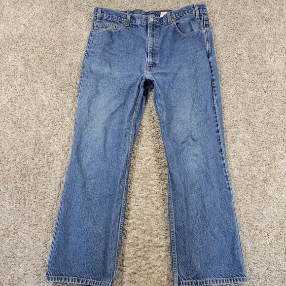 Vintage Levis 517 Jeans Men's 40x30 Dark Medium Wash Western Bootcut Denim - Picture 1 of 8